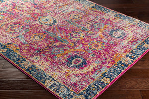 Livabliss Harput Traditional Polypropylene Area Rug for Living Room Dining or Bedroom Decor Burgandy, Navy 10' x 14' HAP1013-1014