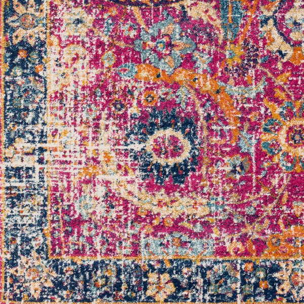 Livabliss Harput Traditional Polypropylene Area Rug for Living Room Dining or Bedroom Decor Burgandy, Navy 10' x 14' HAP1013-1014