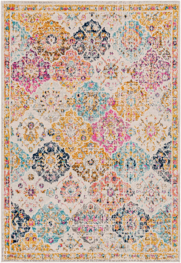 Livabliss Harput Traditional Medallion Polypropylene Area Rug Machine Woven in Turkey for Large Rooms Mustard, Burnt 8'10" x 12'6" HAP1018-93126