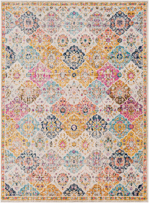 Livabliss Harput Traditional Medallion Polypropylene Area Rug Machine Woven in Turkey for Large Rooms Mustard, Burnt 7'10" x 10'2" HAP1018-710103