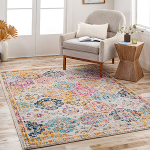 Livabliss Harput Traditional Medallion Polypropylene Area Rug Machine Woven in Turkey for Large Rooms Mustard, Burnt 8'10" x 12'6" HAP1018-93126