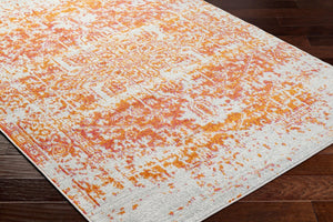 Livabliss Harput Traditional Medallion Geometric Polypropylene Accent Rug for Entryway or Bedroom Burnt Orange, M 2' x 2'11" HAP1019-23