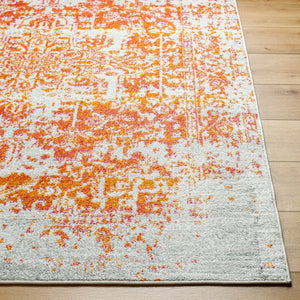 Livabliss Harput Traditional Medallion Geometric Polypropylene Accent Rug for Entryway or Bedroom Burnt Orange, M 2' x 2'11" HAP1019-23