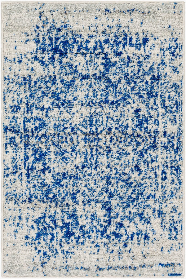 Livabliss Harput Traditional Medallion Polypropylene Area Rug for Living Room and Dining Navy, Medium Gr 2' x 2'11" HAP1021-23