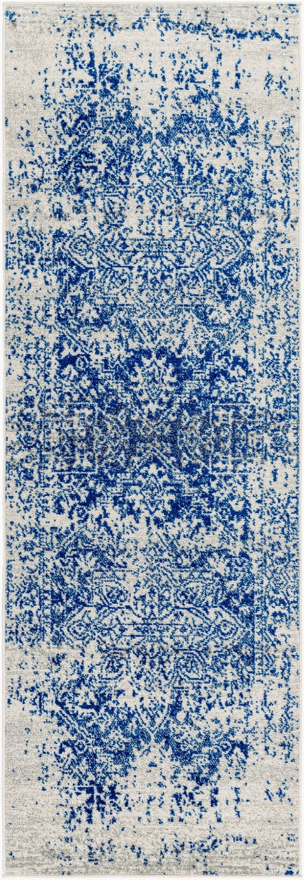 Livabliss Harput Traditional Medallion Polypropylene Area Rug for Living Room and Dining Navy, Medium Gr 2'7" x 7'3" HAP1021-2773