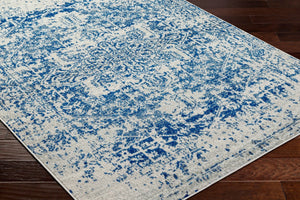Livabliss Harput Traditional Medallion Polypropylene Area Rug for Living Room and Dining Navy, Medium Gr 2'7" x 7'3" HAP1021-2773