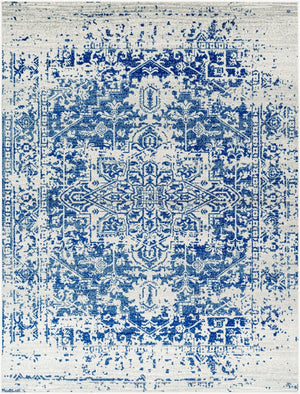 Livabliss Harput Traditional Medallion Polypropylene Area Rug for Living Room and Dining Navy, Medium Gr 7'10" x 10'2" HAP1021-710103
