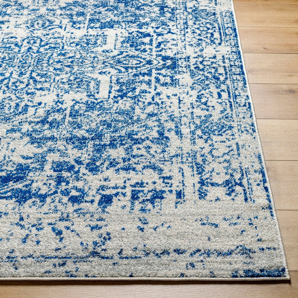 Livabliss Harput Traditional Medallion Polypropylene Area Rug for Living Room and Dining Navy, Medium Gr 2'7" x 7'3" HAP1021-2773