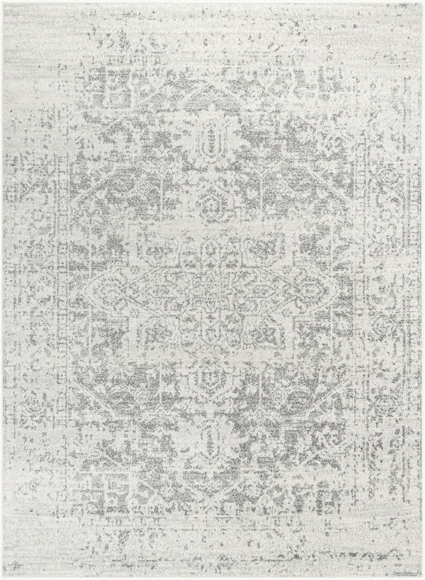 Livabliss Harput Medallion Polypropylene Area Rug Machine Woven in Turkey for Large Living Spaces Charcoal, Mediu 6'7" x 9' Rectangle HAP1024-679