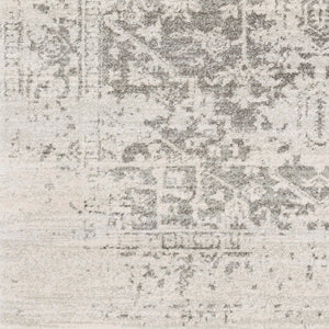 Livabliss Harput Medallion Polypropylene Area Rug Machine Woven in Turkey for Large Living Spaces Charcoal, Mediu 2'7" x 20' HAP1024-2720