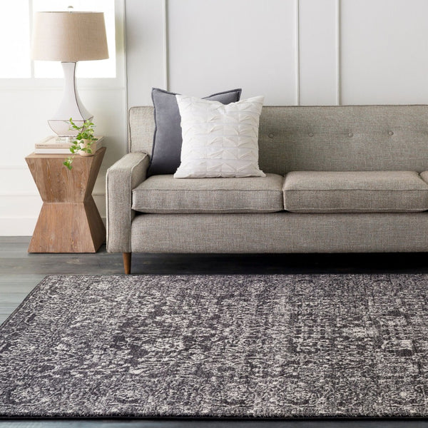 Livabliss Harput Traditional Turkish Polypropylene Area Rug for Hallways and Entryway Accents Black, Medium G 8'10" x 12'6" HAP1028-93126