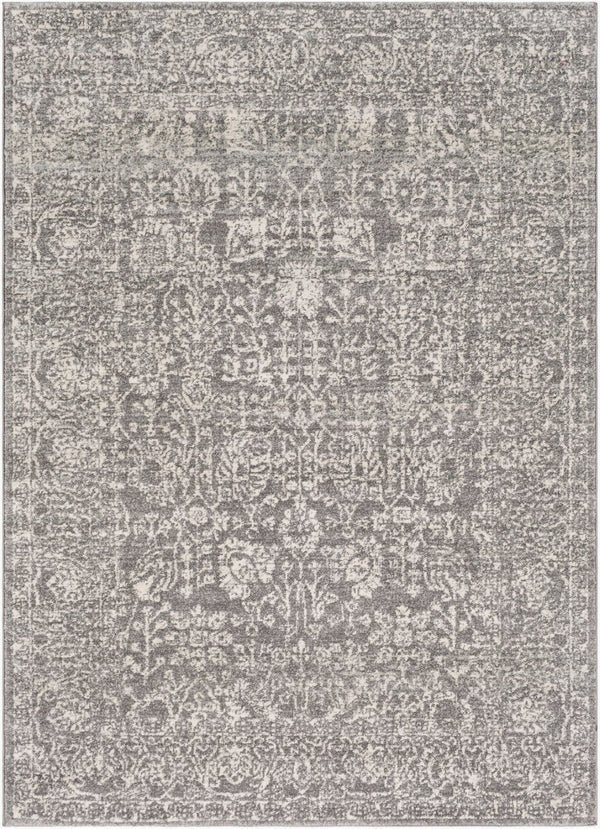Livabliss Harput Traditional Polypropylene Accent Rug for Entryways Hallways and Bedroom Floors Charcoal, Mediu 3'11" x 5'7" HAP1029-31157