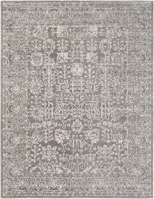 Livabliss Harput Traditional Polypropylene Accent Rug for Entryways Hallways and Bedroom Floors Charcoal, Mediu 7'10" x 10'2" HAP1029-710103