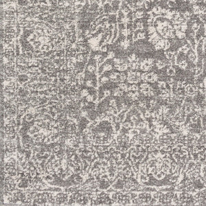 Livabliss Harput Traditional Polypropylene Accent Rug for Entryways Hallways and Bedroom Floors Charcoal, Mediu 2' x 2'11" HAP1029-23