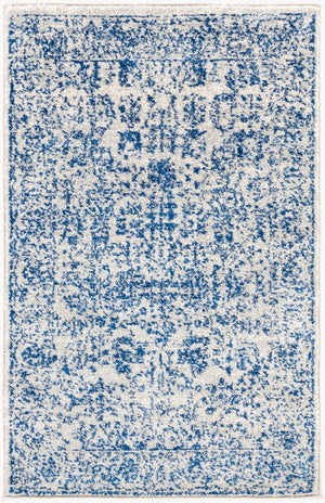 Livabliss Harput Medallion Polypropylene Accent Rug Turkish Woven for Entryways and Hallways Navy, Medium Gr 2' x 2'11" HAP1030-23