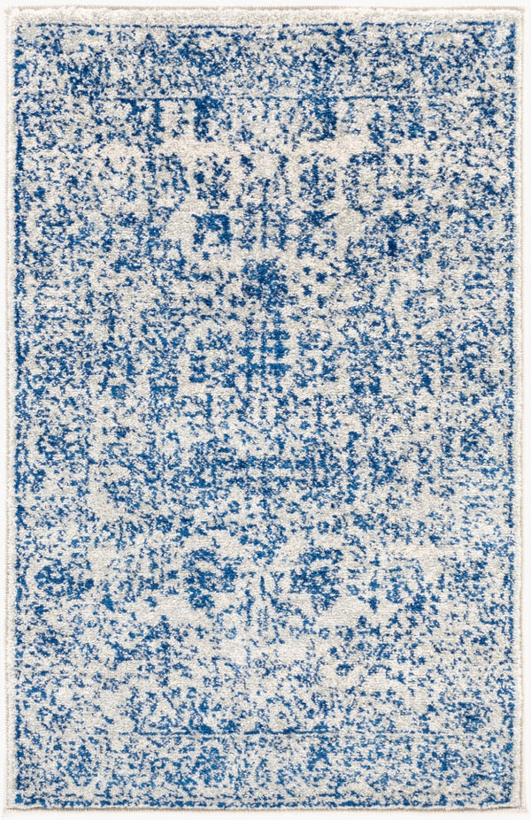 Livabliss Harput Medallion Polypropylene Accent Rug Turkish Woven for Entryways and Hallways Navy, Medium Gr 2' x 2'11" HAP1030-23