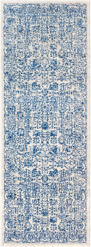 Livabliss Harput Medallion Polypropylene Accent Rug Turkish Woven for Entryways and Hallways Navy, Medium Gr 2'8" x 7'3" HAP1030-2773