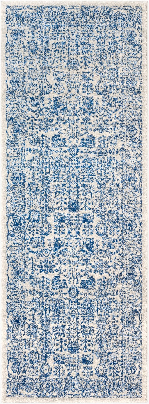Livabliss Harput Medallion Polypropylene Accent Rug Turkish Woven for Entryways and Hallways Navy, Medium Gr 2'8" x 7'3" HAP1030-2773