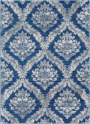 Livabliss Harput French Country Polypropylene Runner Rug for Hallways Entryways and Kitchens Navy, Medium Gr 3'11" x 5'7" HAP1032-31157
