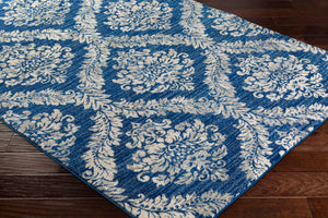 Livabliss Harput French Country Polypropylene Runner Rug for Hallways Entryways and Kitchens Navy, Medium Gr 3'11" x 5'7" HAP1032-31157