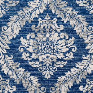 Livabliss Harput French Country Polypropylene Runner Rug for Hallways Entryways and Kitchens Navy, Medium Gr 3'11" x 5'7" HAP1032-31157