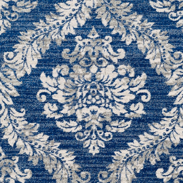 Livabliss Harput French Country Polypropylene Runner Rug for Hallways Entryways and Kitchens Navy, Medium Gr 3'11" x 5'7" HAP1032-31157