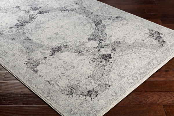 Livabliss Harput Traditional Turkish Polypropylene Area Rug for Living Room Entryway Accent Medium Gray, Iv 3'11" x 5'7" HAP1041-31157