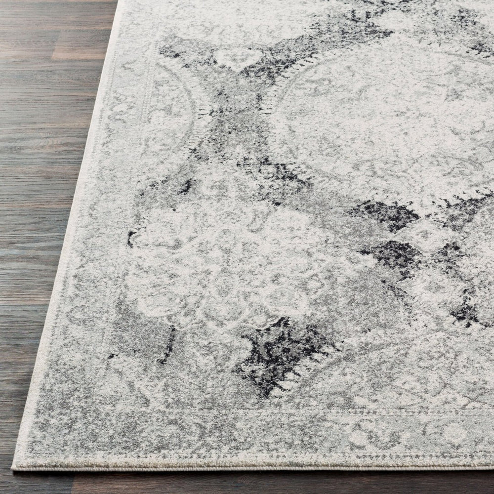 Livabliss Harput Traditional Turkish Polypropylene Area Rug for Living Room Entryway Accent Medium Gray, Iv 3'11" x 5'7" HAP1041-31157