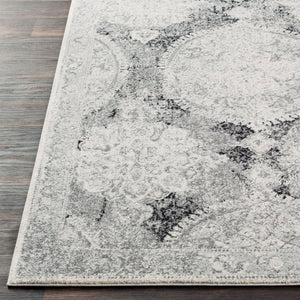 Livabliss Harput Traditional Turkish Polypropylene Area Rug for Living Room Entryway Accent Medium Gray, Iv 3'11" x 5'7" HAP1041-31157