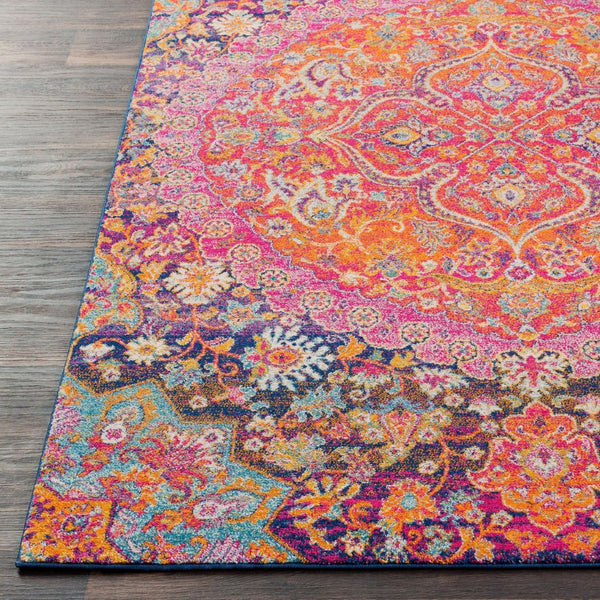 Livabliss Harput Traditional Turkish Polypropylene Area Rug for Entryways and Compact Accent Spaces Burgandy, Burnt 2'7" x 7'3" HAP1044-2773