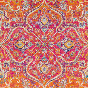 Livabliss Harput Traditional Turkish Polypropylene Area Rug for Entryways and Compact Accent Spaces Burgandy, Burnt 2'7" x 7'3" HAP1044-2773