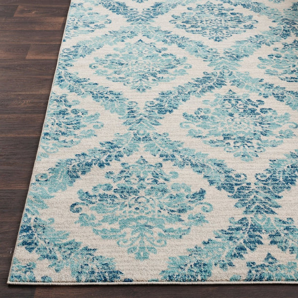 Livabliss Harput Ornate French Country Polypropylene Area Rug Turkey Woven Transitional Accent Navy, Ivory 8'10" x 12'6" HAP1055-93126