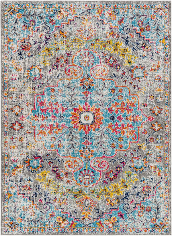 Livabliss Harput Traditional Polypropylene Area Rug for Entryways Hallways and Accent Spaces Light Beige, Mu 6'7" x 9' HAP1063-679