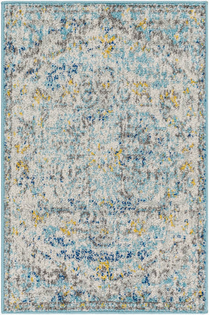 Livabliss Harput Traditional Medallion Polypropylene Area Rug for Entryways and Compact Spaces Light Beige, Mu 2' x 2'11" HAP1065-23