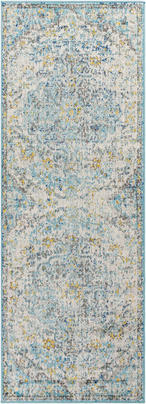 Livabliss Harput Traditional Medallion Polypropylene Area Rug for Entryways and Compact Spaces Light Beige, Mu 2'7" x 7'3" HAP1065-2773