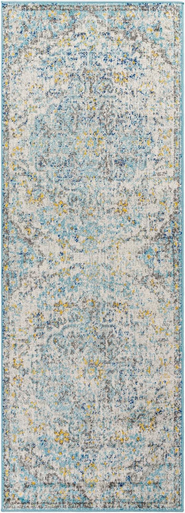 Livabliss Harput Traditional Medallion Polypropylene Area Rug for Entryways and Compact Spaces Light Beige, Mu 2'7" x 7'3" HAP1065-2773