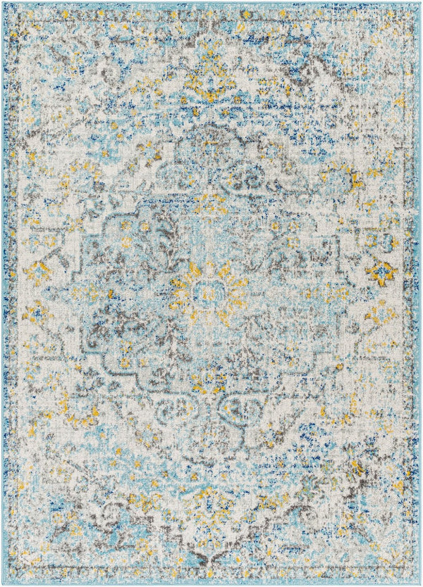 Livabliss Harput Traditional Medallion Polypropylene Area Rug for Entryways and Compact Spaces Light Beige, Mu 3'11" x 5'7" HAP1065-31157