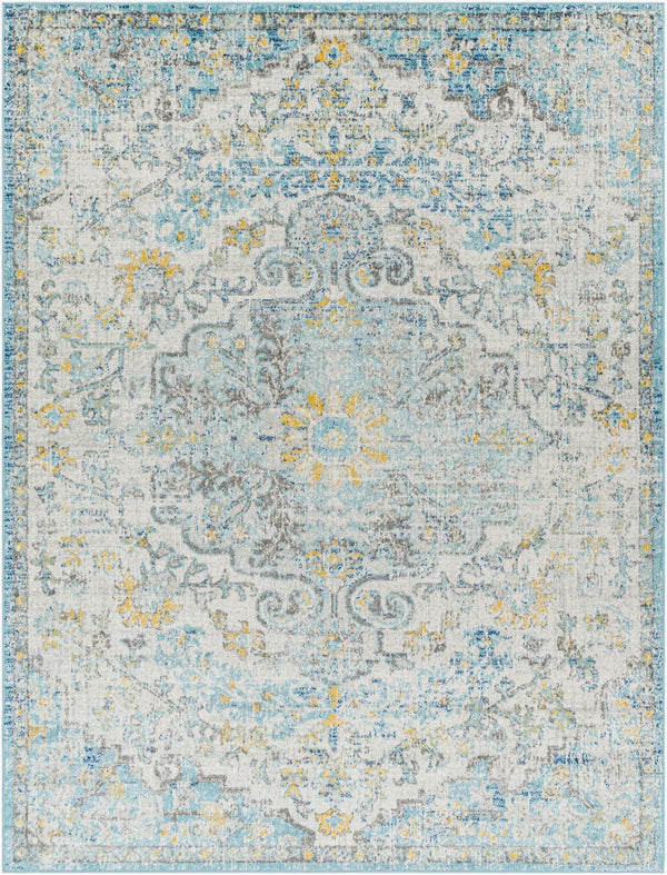 Livabliss Harput Traditional Medallion Polypropylene Area Rug for Entryways and Compact Spaces Light Beige, Mu 7'10" x 10'2" HAP1065-710103