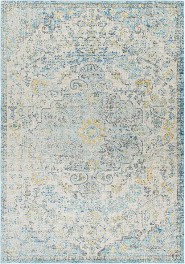 Livabliss Harput Traditional Medallion Polypropylene Area Rug for Entryways and Compact Spaces Light Beige, Mu 8'10" x 12'6" HAP1065-93126