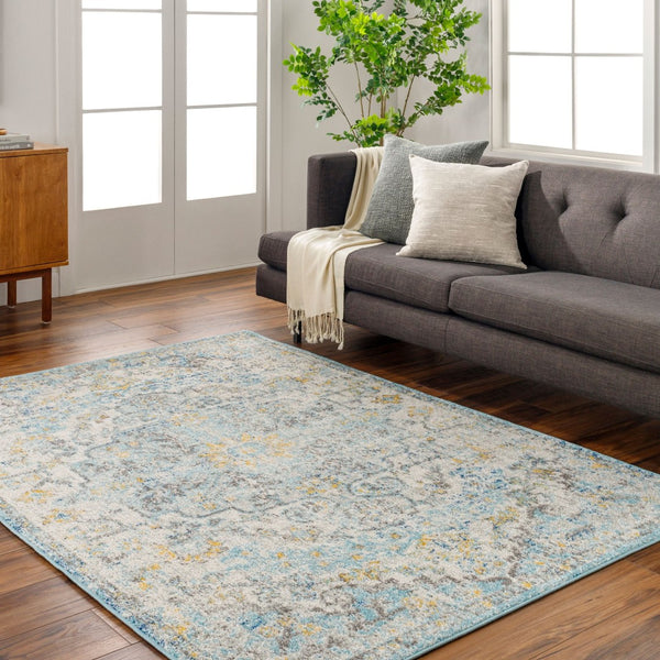 Livabliss Harput Traditional Medallion Polypropylene Area Rug for Entryways and Compact Spaces Light Beige, Mu 7'10" x 10'2" HAP1065-710103