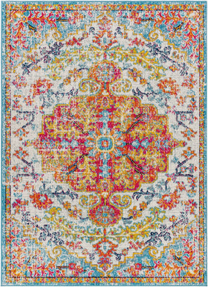 Livabliss Harput Traditional Medallion Polypropylene Area Rug for Entryways and Hallways Light Beige, Mu 8'10" x 12'6" HAP1067-93126
