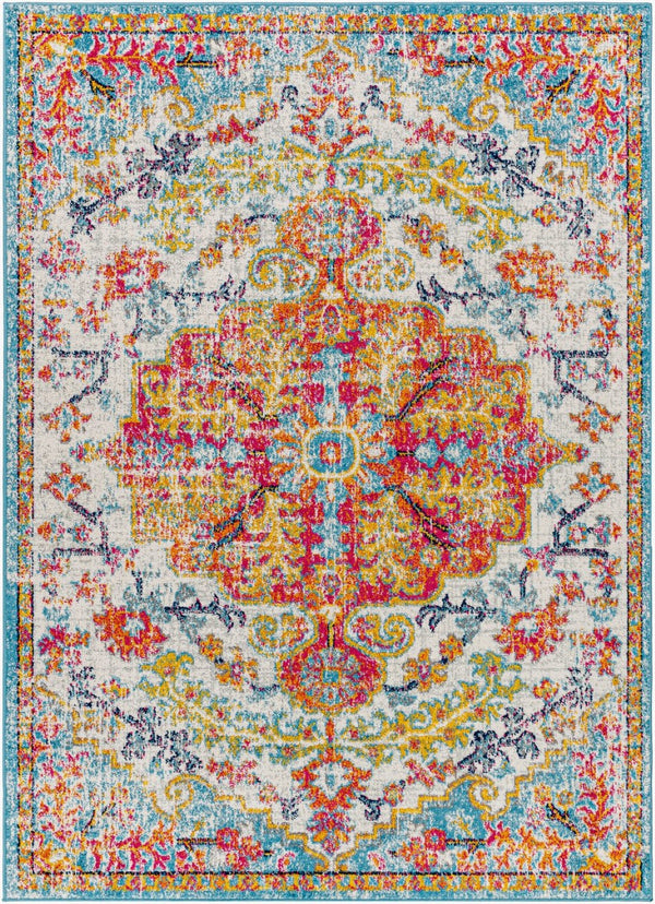 Livabliss Harput Traditional Medallion Polypropylene Area Rug for Entryways and Hallways Light Beige, Mu 8'10" x 12'6" HAP1067-93126