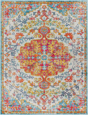 Livabliss Harput Traditional Medallion Polypropylene Area Rug for Entryways and Hallways Light Beige, Mu 7'10" x 10'2" HAP1067-710103