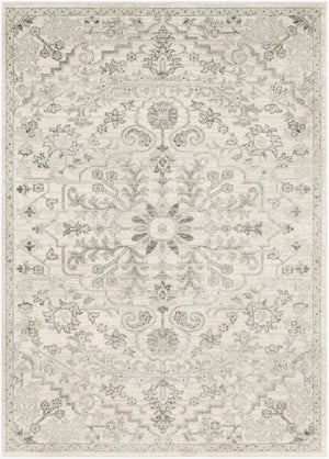 Livabliss Harput Traditional Turkish Geometric Polypropylene Accent Rug for Entryway or Bath Medium Gray, Ch 3'11" x 5'7" HAP1069-31157