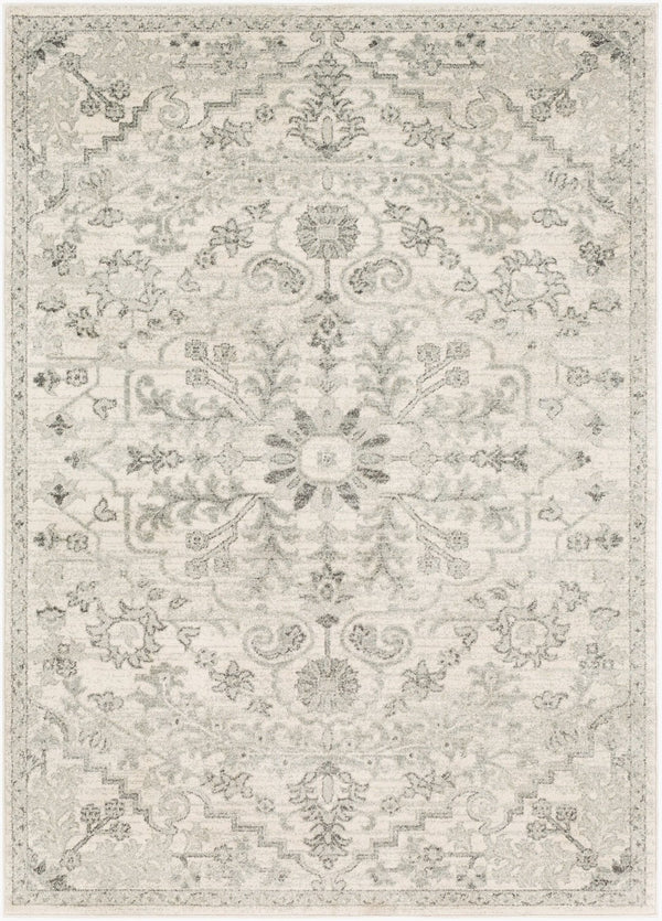 Livabliss Harput Traditional Turkish Geometric Polypropylene Accent Rug for Entryway or Bath Medium Gray, Ch 3'11" x 5'7" HAP1069-31157