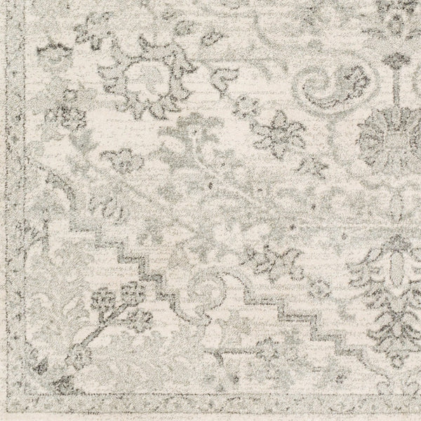 Livabliss Harput Traditional Turkish Geometric Polypropylene Accent Rug for Entryway or Bath Medium Gray, Ch 3'11" x 5'7" HAP1069-31157