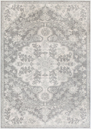 Livabliss Harput Traditional Turkish Polypropylene Accent Rug for Entryways and High Traffic Spaces Medium Gray, Ch 3'11" x 5'7" HAP1070-31157
