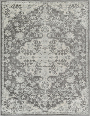 Livabliss Harput Traditional Turkish Polypropylene Accent Rug for Entryways and High Traffic Spaces Medium Gray, Ch 7'10" x 10'2" HAP1070-710103
