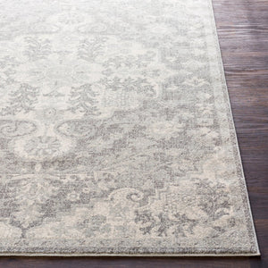 Livabliss Harput Traditional Turkish Polypropylene Accent Rug for Entryways and High Traffic Spaces Medium Gray, Ch 3'11" x 5'7" HAP1070-31157