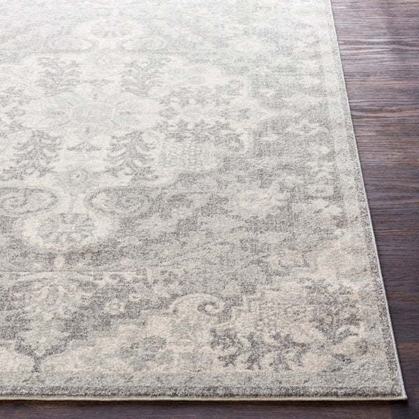 Livabliss Harput Traditional Turkish Polypropylene Accent Rug for Entryways and High Traffic Spaces Medium Gray, Ch 3'11" x 5'7" HAP1070-31157